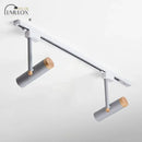 GobekUsa Nordic Tubular Metallic Spotlight with Wood Cap