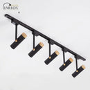 GobekUsa Nordic Tubular Metallic Spotlight with Wood Cap