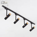 GobekUsa Nordic Tubular Metallic Spotlight with Wood Cap