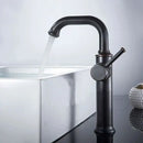 GobekUsa Black Antique Brass Basin Faucet - Hot/Cold Mixer for Bathroom Sink Aesthetics