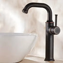 GobekUsa Black Antique Brass Basin Faucet - Hot/Cold Mixer for Bathroom Sink Aesthetics
