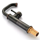 GobekUsa Black Antique Brass Basin Faucet - Hot/Cold Mixer for Bathroom Sink Aesthetics