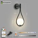 GobekUsa Black Battery Operated Wall Sconces With Remote