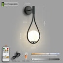 GobekUsa Black Battery Operated Wall Sconces With Remote