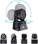GobekUsa Big Dipper RGBW Mini Moving Head Party Light Set for Bars - 2pcs