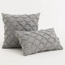 Black boho lumbar pillow cover bedroom textured woven decor by Decorbites