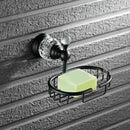 GobekUsa Black Brass & Crystal Bathroom Accessories Set - Towel Rack, Towel Bar, Paper Holder, Soap Dish, Cup Holder, Toilet JM251