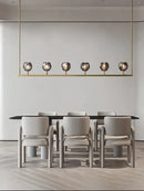 GobekUsa Black Bronze Copper Crystal Chandelier Lights for Kitchen Island Dining Decor
