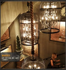 GobekUsa Iron Birdcage Crystal Chandelier: Spherical Pendant Light for Home Decor