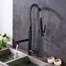 GobekUsa Black Bronze Kitchen Mixer Faucet with 360 Rotation - Single Handle Sink Tap