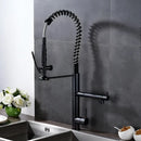GobekUsa Black Bronze Kitchen Mixer Faucet with 360 Rotation - Single Handle Sink Tap