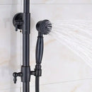 GobekUsa Black Bronze Bathroom Shower Mixer Tap with Long Spout and 8" Rainfall Head
