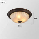 GobekUsa Black Bronze Ceiling Light with Frosted Glass Shade for Bedroom and Kitchen