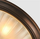 GobekUsa Black Bronze Ceiling Light with Frosted Glass Shade for Bedroom and Kitchen