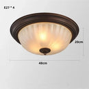 GobekUsa Black Bronze Ceiling Light with Frosted Glass Shade for Bedroom and Kitchen