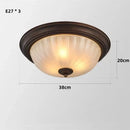 GobekUsa Black Bronze Ceiling Light with Frosted Glass Shade for Bedroom and Kitchen