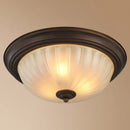 GobekUsa Black Bronze Ceiling Light with Frosted Glass Shade for Bedroom and Kitchen