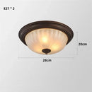 GobekUsa Black Bronze Ceiling Light with Frosted Glass Shade for Bedroom and Kitchen
