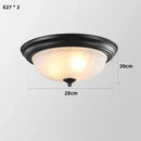 GobekUsa Black Bronze Ceiling Light with Frosted Glass Shade for Bedroom and Kitchen