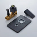 GobekUsa Black Bronze Shower Faucet Set with Rainfall Mixer Tap & 2-ways Valve