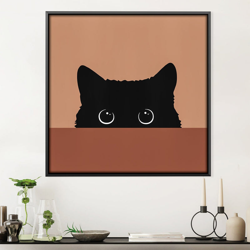 Black Cat 2 Canvas