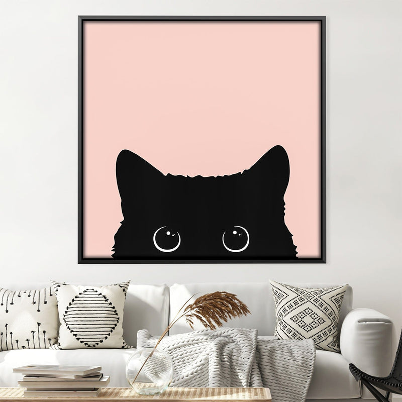 Black Cat 3 Canvas