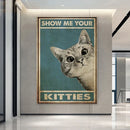 GobekUsa Black Cat Reading Music Poster for Home Decor