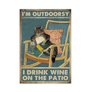 GobekUsa Black Cat Reading Music Poster for Home Decor