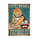 GobekUsa Black Cat Reading Music Poster for Home Decor