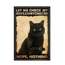 GobekUsa Black Cat Reading Music Poster for Home Decor