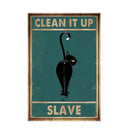GobekUsa Black Cat Reading Music Poster for Home Decor