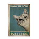 GobekUsa Black Cat Reading Music Poster for Home Decor