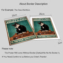 GobekUsa Black Cat Reading Music Poster for Home Decor
