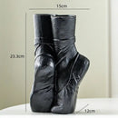 GobekUsa Ballet Shoes Vase: Realistic Dancer Portrait Sculpture for Home Decoration