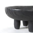 GobekUsa Imitation Wood Grain Corner Tray Fruit Bowl Desktop Storage Jewelry Plate Tray