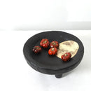 GobekUsa Imitation Wood Grain Corner Tray Fruit Bowl Desktop Storage Jewelry Plate Tray