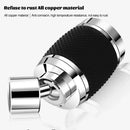 Black & chrome aluminum kitchen faucet 360 rotating splash nozzle by Decorbites
