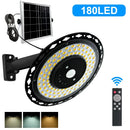 GobekUsa 180LED Solar Shed Light with Remote, 5 Modes for Yard, Garage, Gazebo