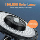 GobekUsa 180LED Solar Shed Light with Remote, 5 Modes for Yard, Garage, Gazebo