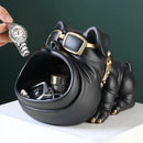 GobekUsa Cool Dog Sculpture Table Decoration Decorative Coin Bank Storage Box