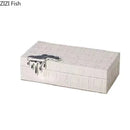 GobekUsa Gold-plated Woven Leather Jewelry Box: Exquisite Storage Jar for Dresser and Desk