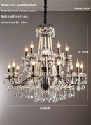 GobekUsa Black Crystal Chandelier Foyer Pendant Lights for Art Decor Luminarias