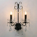 GobekUsa Black Crystal Chandelier Foyer Pendant Lights for Art Decor Luminarias
