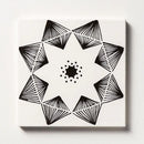 Black Diamonds Glossy Ceramic Tiles 6x6