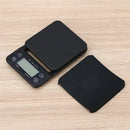 Black digital brewmaster coffee scale timer kitchen ribbed platform by Decorbites