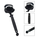 Black espresso machine brewing head cleaner set with spoon kitchen brush by Decorbites