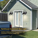 GobekUsa Black Farmhouse Barn Lights: Waterproof Outdoor Wall Sconce with E27 Socket