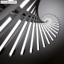 GobekUsa Black Fish-Bone Pendant Light - Nordic LED Metal Island Fixture