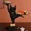 GobekUsa French Bulldog Butler Decor: Dog Statue, Storage Box, Home Ornament Gift