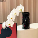 GobekUsa Gemstone Ceramic Vase: Desk Decor, Floral Arrangement, Room Aesthetic